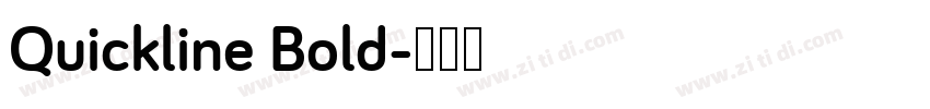 Quickline Bold字体转换